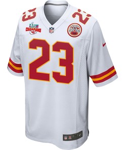 Joshua Williams 23 Kansas City Chiefs Super Bowl LVII Champions 3 Stars Men Game Jersey - White