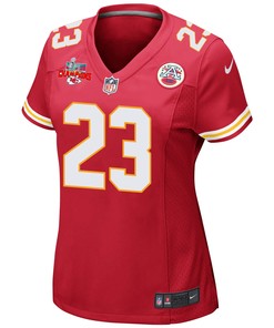 Joshua Williams 23 Kansas City Chiefs Super Bowl LVII Champions 3 Stars Women Game Jersey - Red