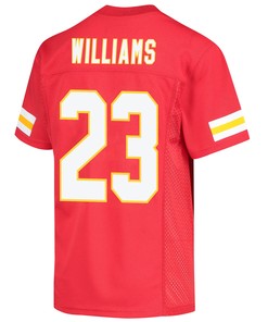 Joshua Williams 23 Kansas City Chiefs Super Bowl LVII Champions 3 Stars Youth Game Jersey - Red