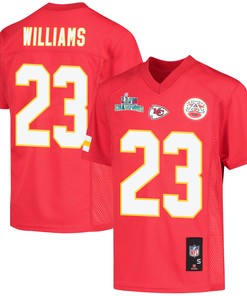 Joshua Williams 23 Kansas City Chiefs Super Bowl LVII Champions Youth Game Jersey - Red