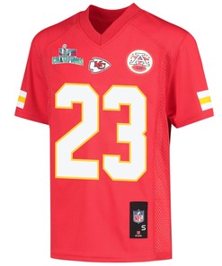 Joshua Williams 23 Kansas City Chiefs Super Bowl LVII Champions Youth Game Jersey - Red