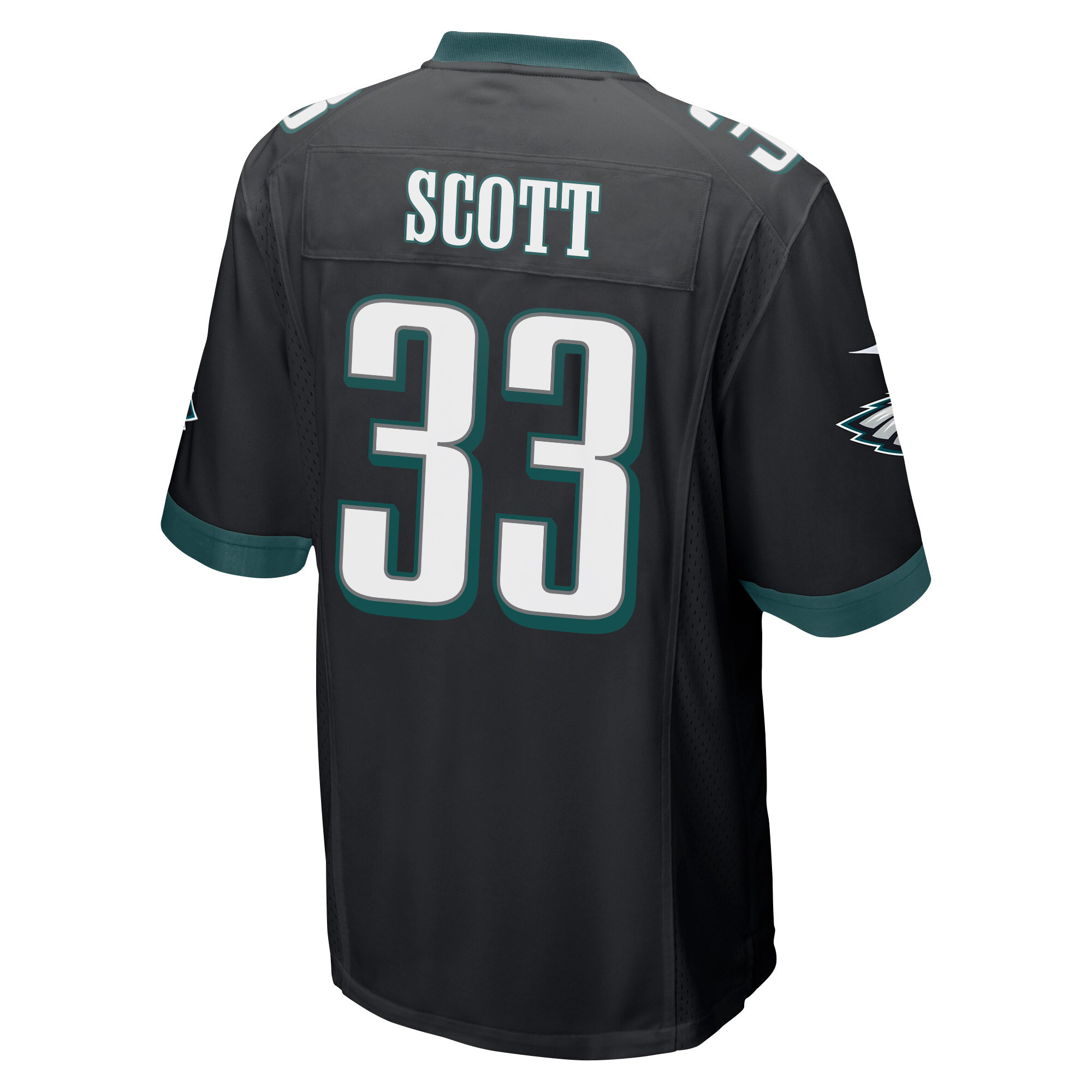 Josiah Scott 33 Philadelphia Eagles Super Bowl LVII Champions 2 Stars Men Game Jersey - Black