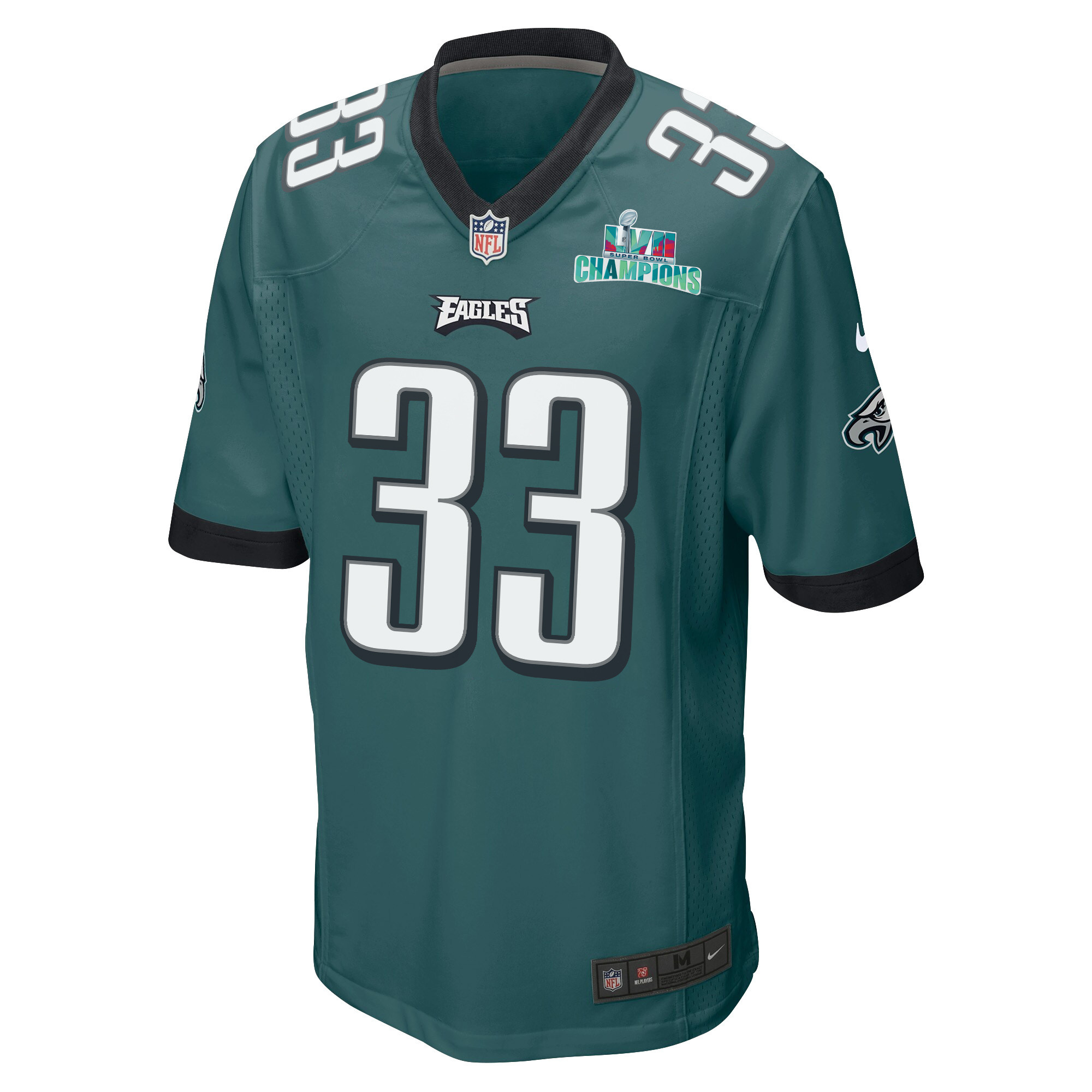 Josiah Scott 33 Philadelphia Eagles Super Bowl LVII Champions Men Game Jersey - Midnight Green