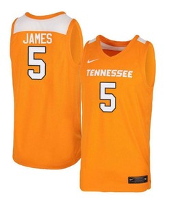 Josiah-Jordan James 5 Tennessee Volunteers Elite Basketball Men Jersey - Orange White
