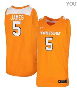 Josiah-Jordan James 5 Tennessee Volunteers Elite Basketball Youth Jersey - Orange White