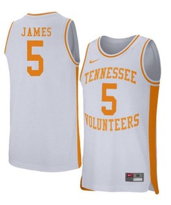 Josiah-Jordan James 5 Tennessee Volunteers Retro Elite Basketball Men Jersey - White