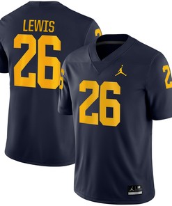 Jourdan Lewis Michigan Wolverines Jordan Brand Game Jersey - Navy Ncaa