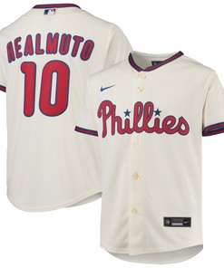 J.t. Realmuto Philadelphia Phillies Alternate Replica Player Jersey - Cream Mlb