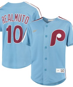 Jt Realmuto Philadelphia Phillies Alternate Replica Player Jersey Light Blue Mlb
