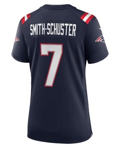 JuJu Smith-Schuster 7 New England Patriots Women's Game Player Jersey - Navy