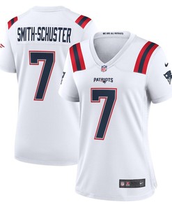 JuJu Smith-Schuster 7 New England Patriots Women's Game Player Jersey - White