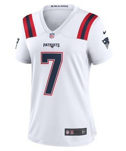 JuJu Smith-Schuster 7 New England Patriots Women's Game Player Jersey - White