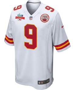 JuJu Smith-Schuster 9 Kansas City Chiefs Super Bowl LVII Champions 3 Stars Men Game Jersey - White