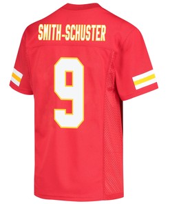 JuJu Smith-Schuster 9 Kansas City Chiefs Super Bowl LVII Champions 3 Stars Youth Game Jersey - Red