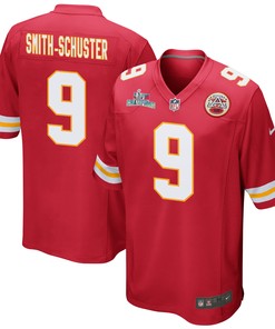 JuJu Smith-Schuster 9 Kansas City Chiefs Super Bowl LVII Champions Men Game Jersey - Red