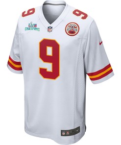 JuJu Smith-Schuster 9 Kansas City Chiefs Super Bowl LVII Champions Men Game Jersey - White