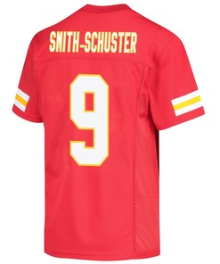 JuJu Smith-Schuster 9 Kansas City Chiefs Super Bowl LVII Champions Youth Game Jersey - Red