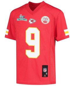 JuJu Smith-Schuster 9 Kansas City Chiefs Super Bowl LVII Champions Youth Game Jersey - Red