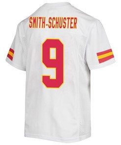JuJu Smith-Schuster 9 Kansas City Chiefs Super Bowl LVII Champions Youth Game Jersey - White