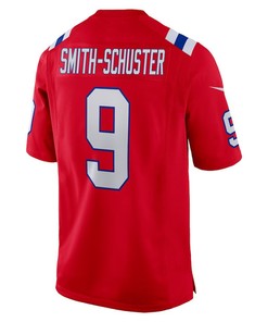 JuJu Smith-Schuster 9 New England Patriots Men Alternate Game Jersey - Red