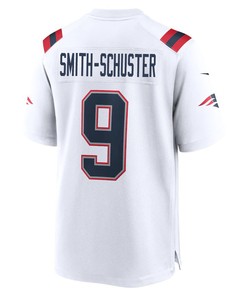 JuJu Smith-Schuster 9 New England Patriots Men Game Jersey - White