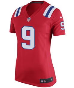 JuJu Smith-Schuster 9 New England Patriots Women Alternate Game Jersey - Red