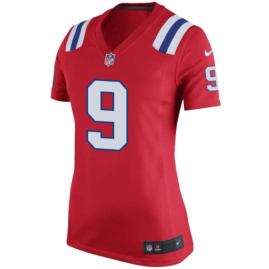 JuJu Smith-Schuster 9 New England Patriots Women Alternate Game Jersey - Red