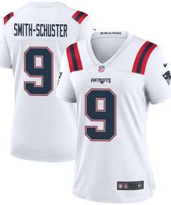JuJu Smith-Schuster 9 New England Patriots Women Game Jersey - White