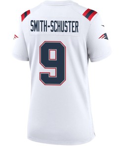JuJu Smith-Schuster 9 New England Patriots Women Game Jersey - White