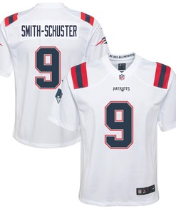 JuJu Smith-Schuster 9 New England Patriots Youth Game Jersey - White