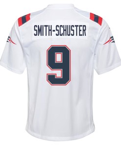JuJu Smith-Schuster 9 New England Patriots Youth Game Jersey - White