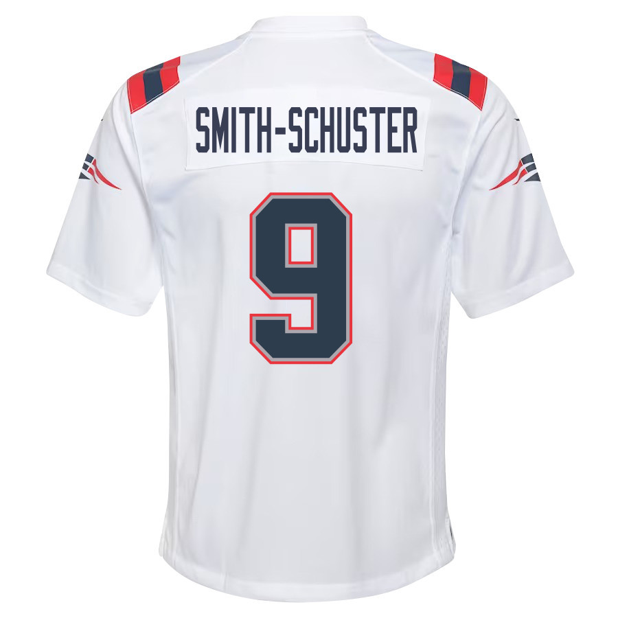 JuJu Smith-Schuster 9 New England Patriots Youth Game Jersey - White