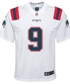 JuJu Smith-Schuster 9 New England Patriots Youth Game Jersey - White