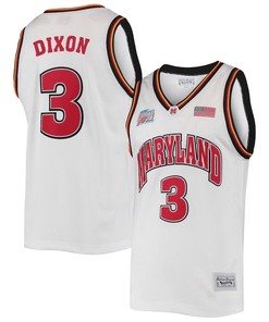 Juan Dixon 3 Maryland Terrapins NCAA Basketball Final Four Retro Classic Jersey