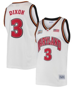 Juan Dixon Maryland Terrapins Original Retro Brand 2002 Ncaa Mens Basketball Tournament March Madness Final Four Commemorative Classic Jersey - White Ncaa
