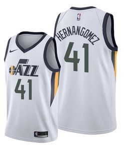 Juan Hernangomez 41 Utah Jazz 2022 Association Edition White Jersey Diamond Badge - Men Jersey
