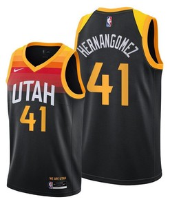 Juan Hernangomez 41 Utah Jazz City Edition Black Jersey 2022 Trade - Men Jersey