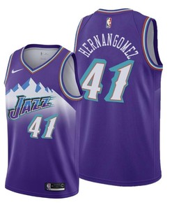 Juan Hernangomez 41 Utah Jazz Classic Edition Purple Jersey 2022 Trade - Men Jersey