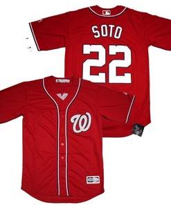 Juan Soto #22 Washington Nationals 2020 Mlb Red Jersey