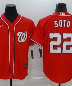 Juan Soto #22 Washington Nationals 2020 Mlb Red Jersey