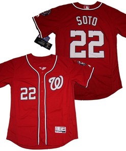 Juan Soto #22 Washington Nationals 2020 Mlb Red Jersey