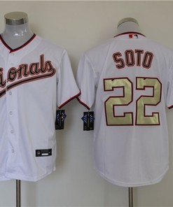 Juan Soto #22 Washington Nationals 2020 Mlb White Jersey