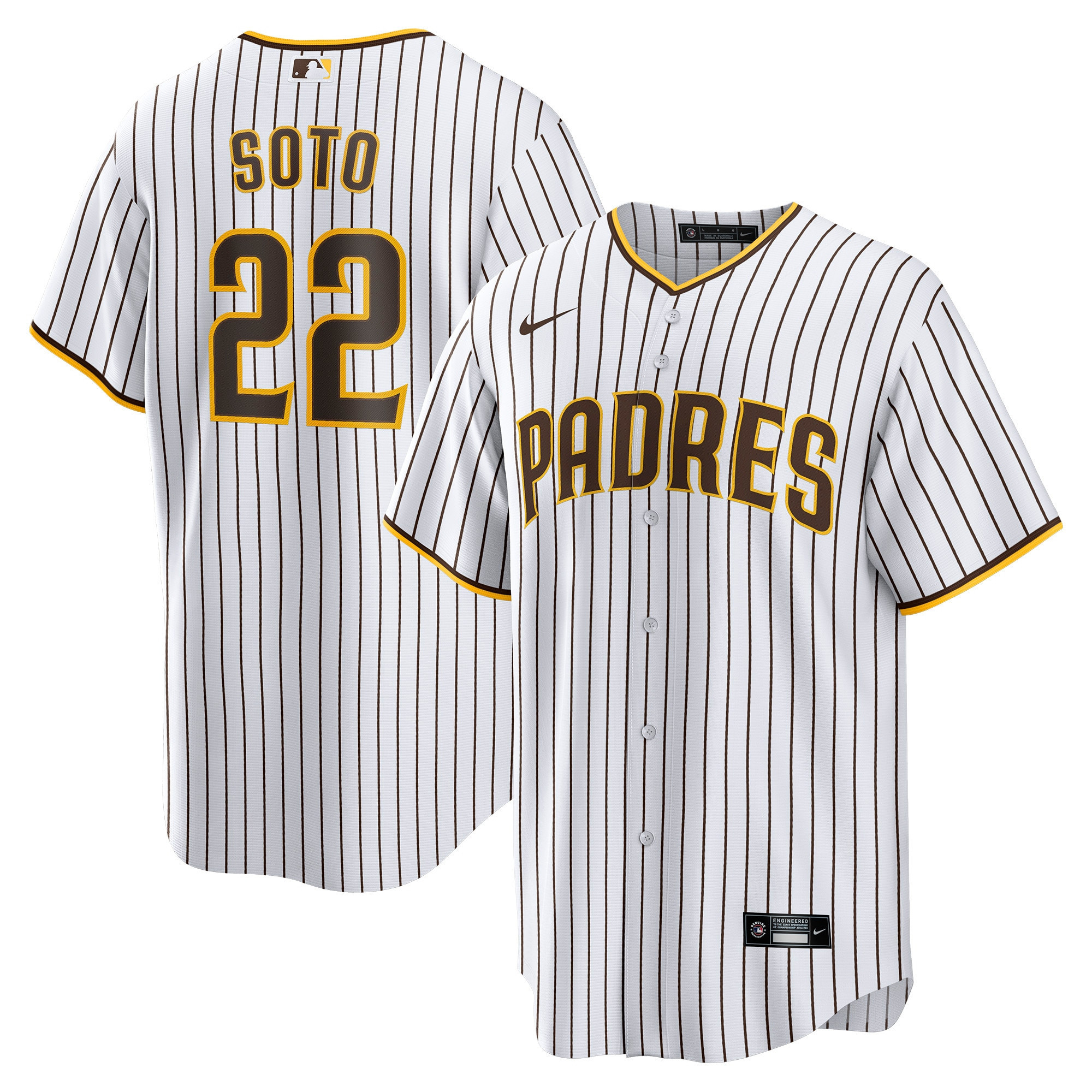 Juan Soto San Diego Padres Home Replica Player Jersey - White/brown Mlb