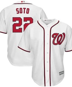 Juan Soto Washington Nationals Home Official Cool Base Player Jersey - White