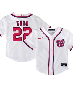Juan Soto Washington Nationals Toddler Alternate Replica Player Jersey - White Mlb