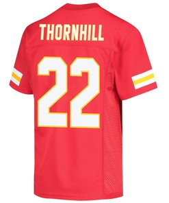 Juan Thornhill 22 Kansas City Chiefs Super Bowl LVII Champions 3 Stars Youth Game Jersey - Red