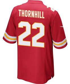 Juan Thornhill 22 Kansas City Chiefs Super Bowl LVII Champions Men Game Jersey - Red