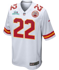 Juan Thornhill 22 Kansas City Chiefs Super Bowl LVII Champions Men Game Jersey - White