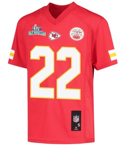 Juan Thornhill 22 Kansas City Chiefs Super Bowl LVII Champions Youth Game Jersey - Red