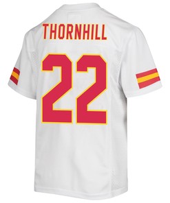 Juan Thornhill 22 Kansas City Chiefs Super Bowl LVII Champions Youth Game Jersey - White
